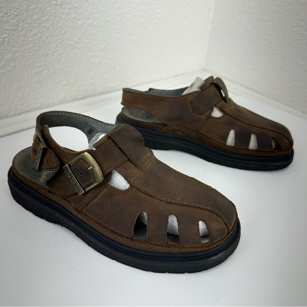 Vtg Retro 90’s Style Dr Martens Chunky Sandals Women US 7.5 Fisherman  Brown